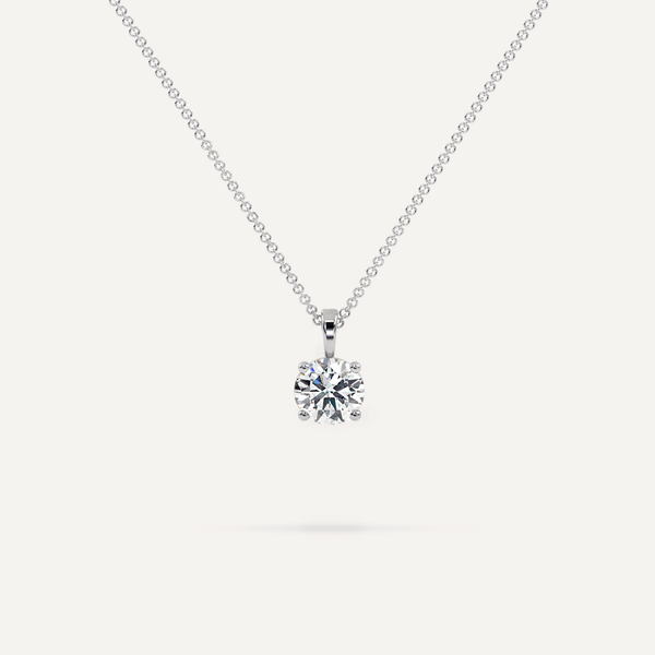 Simple Diamond Necklace in White Gold : 43841 : Arden Jewelers