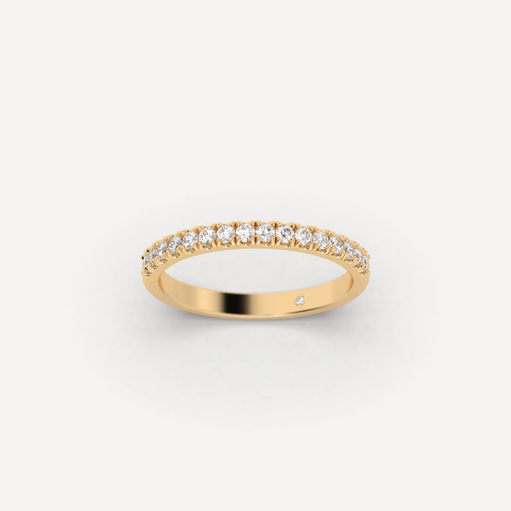 Gold Diamond Wedding Ring Band