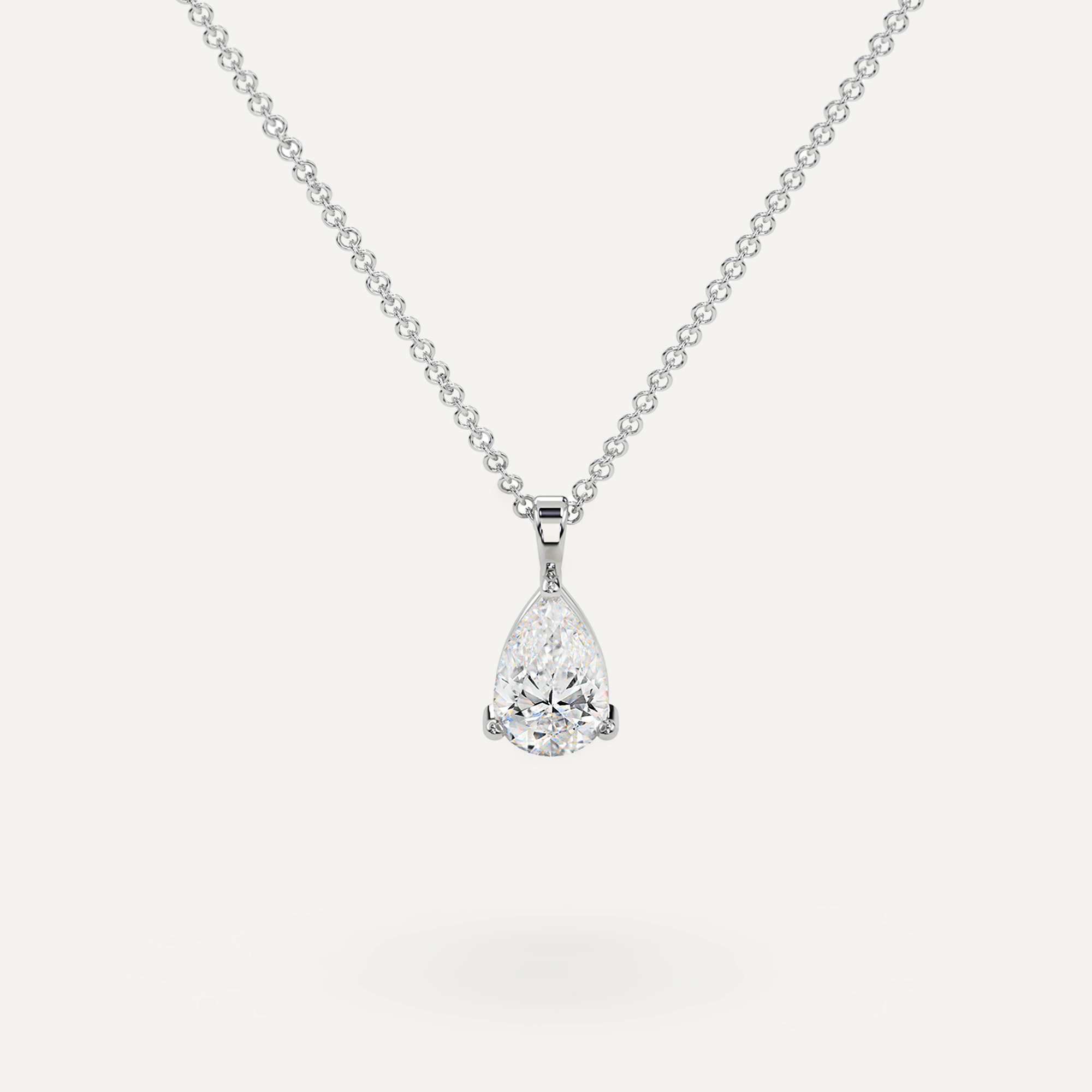 Dainty Diamond Pendant for Women, 0.60 Carat Pear Shape Diamond Necklace  Pendant, Solitaire Diamond Necklace Pear Cut in 14k Yellow Gold - Etsy