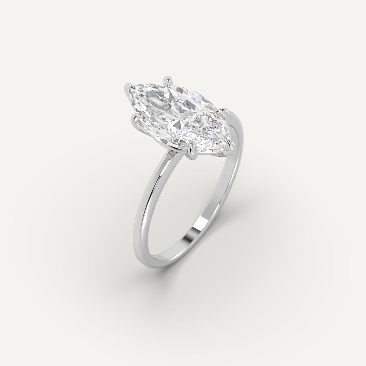 Solitaire Marquise Cut Diamond Ring Setting