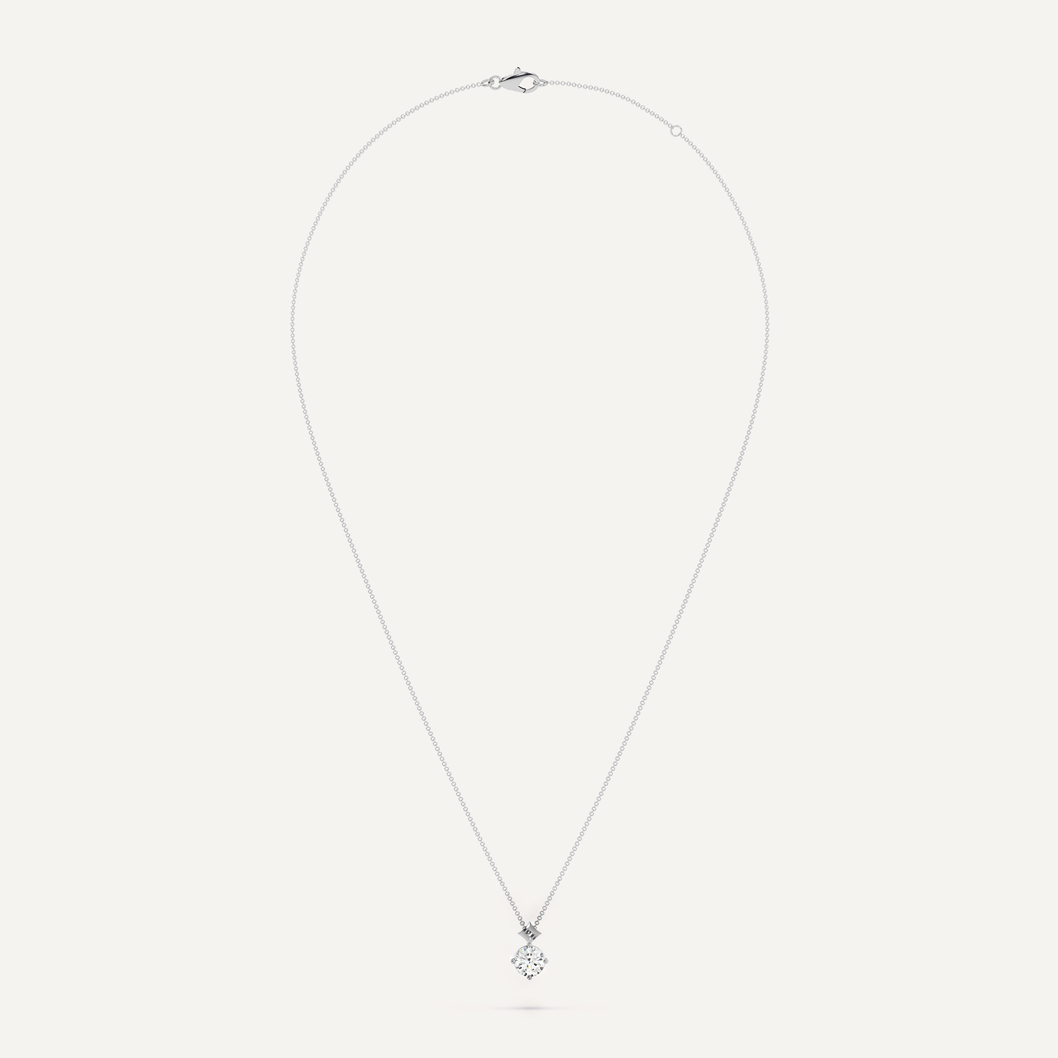 Star Diamond Pendant - Elegant Solitaire Necklace for Women