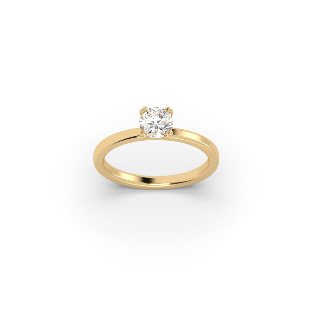 Engagement 0.70 carat F-VS1 Natural Round Diamond Solitaire Engagement Ring