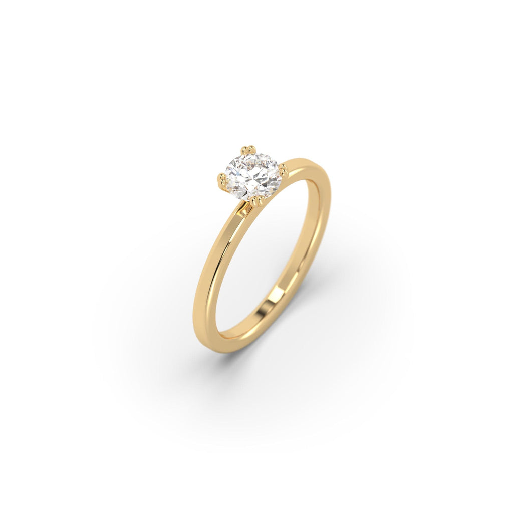 Engagement 0.70 carat F-VS1 Natural Round Diamond Solitaire Engagement Ring
