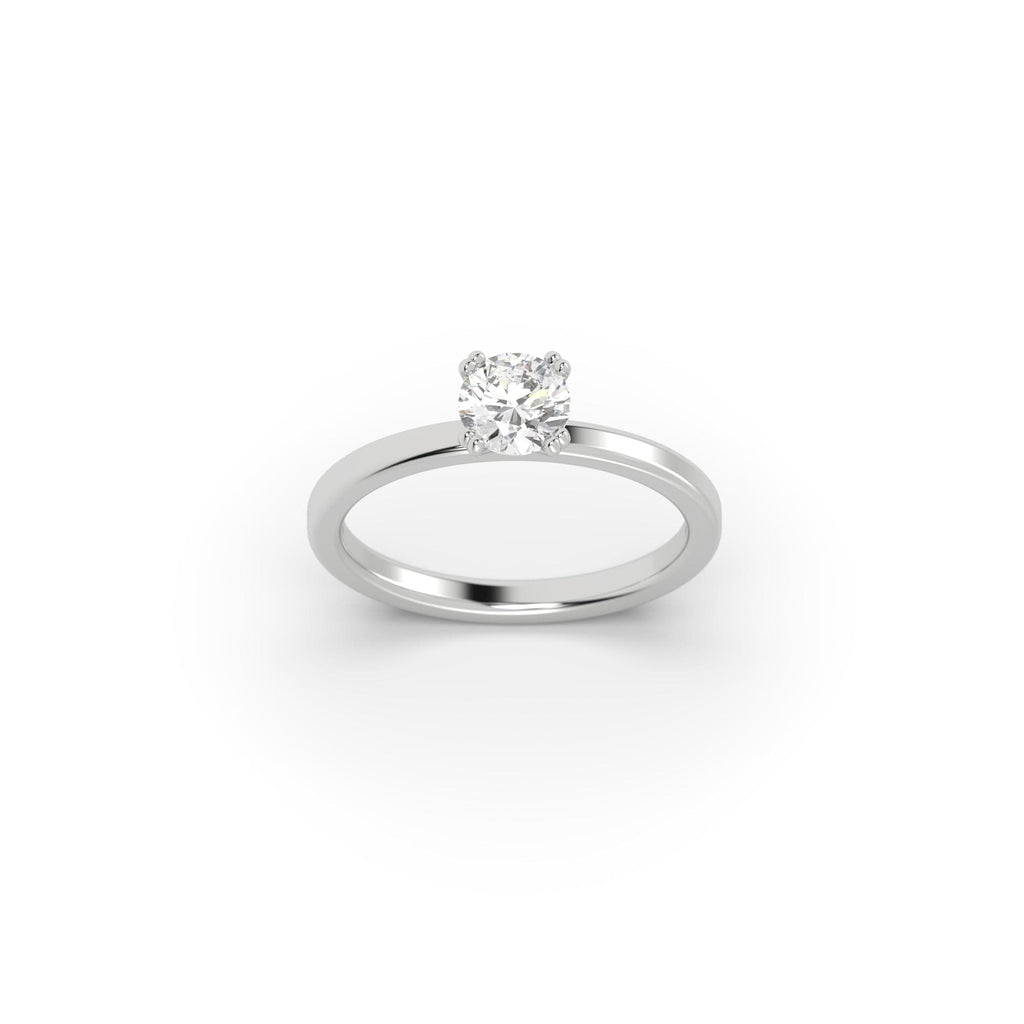 Engagement 0.70 carat F-VS1 Natural Round Diamond Solitaire Engagement Ring