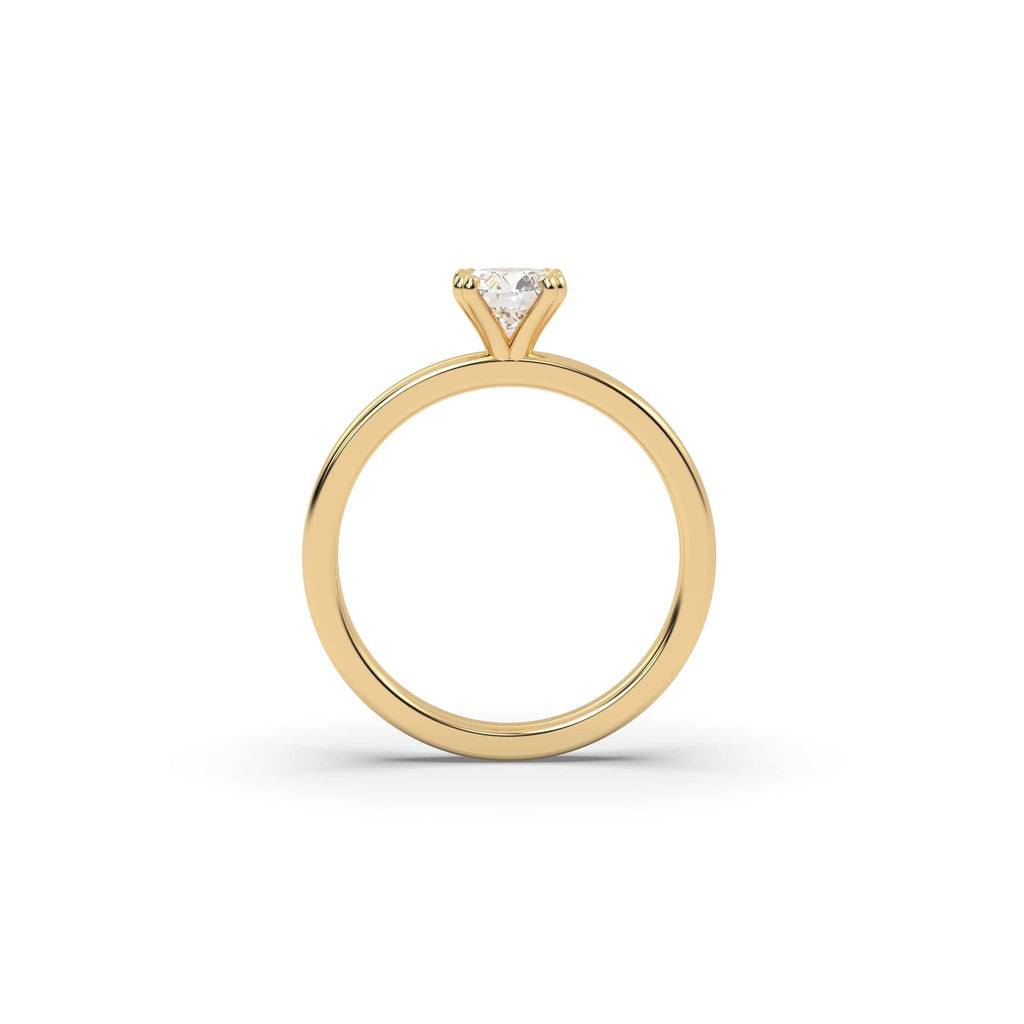 Engagement 0.70 carat F-VS1 Natural Round Diamond Solitaire Engagement Ring