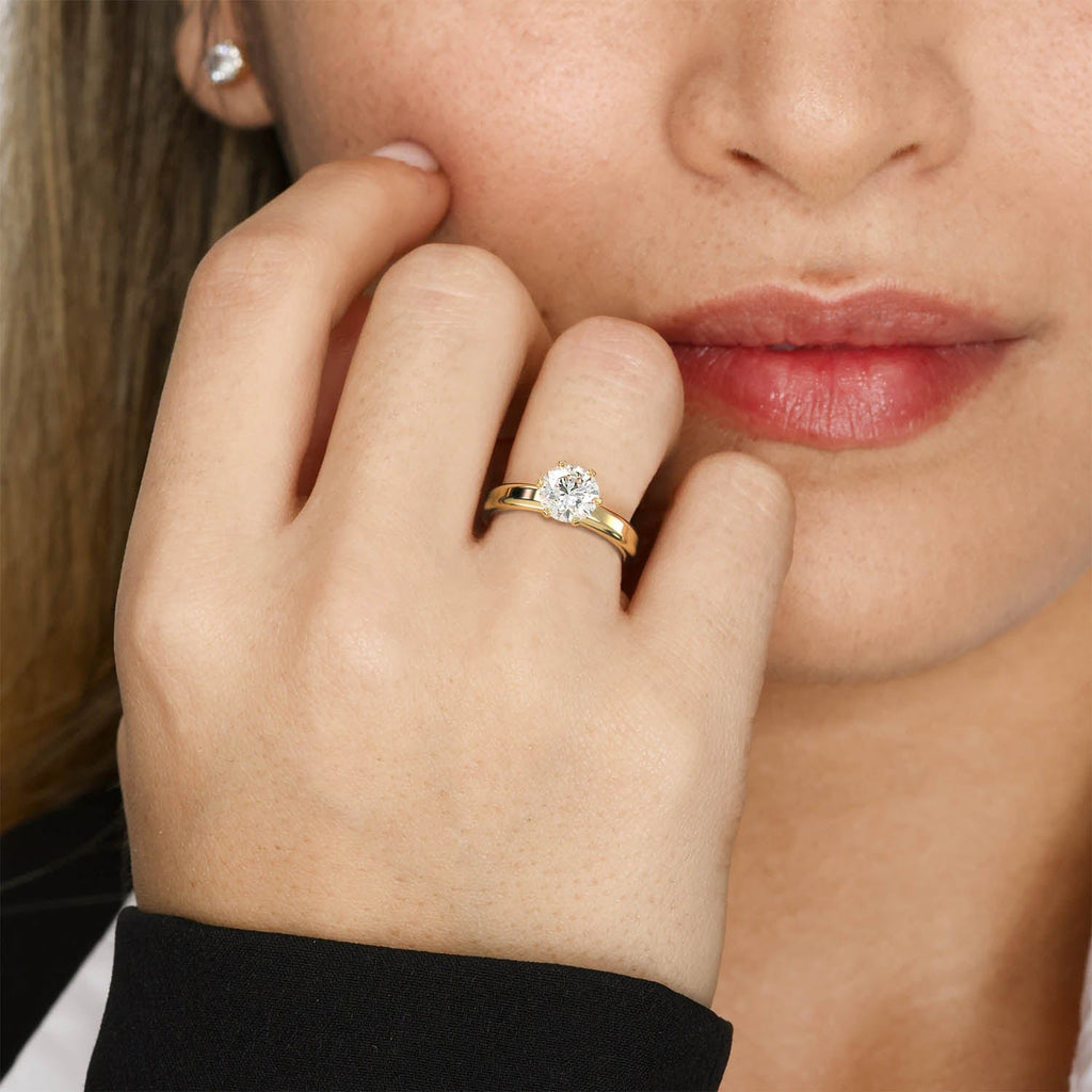 Engagement 1.81 carat 6-Prong Solitaire Round Diamond Engagement Ring