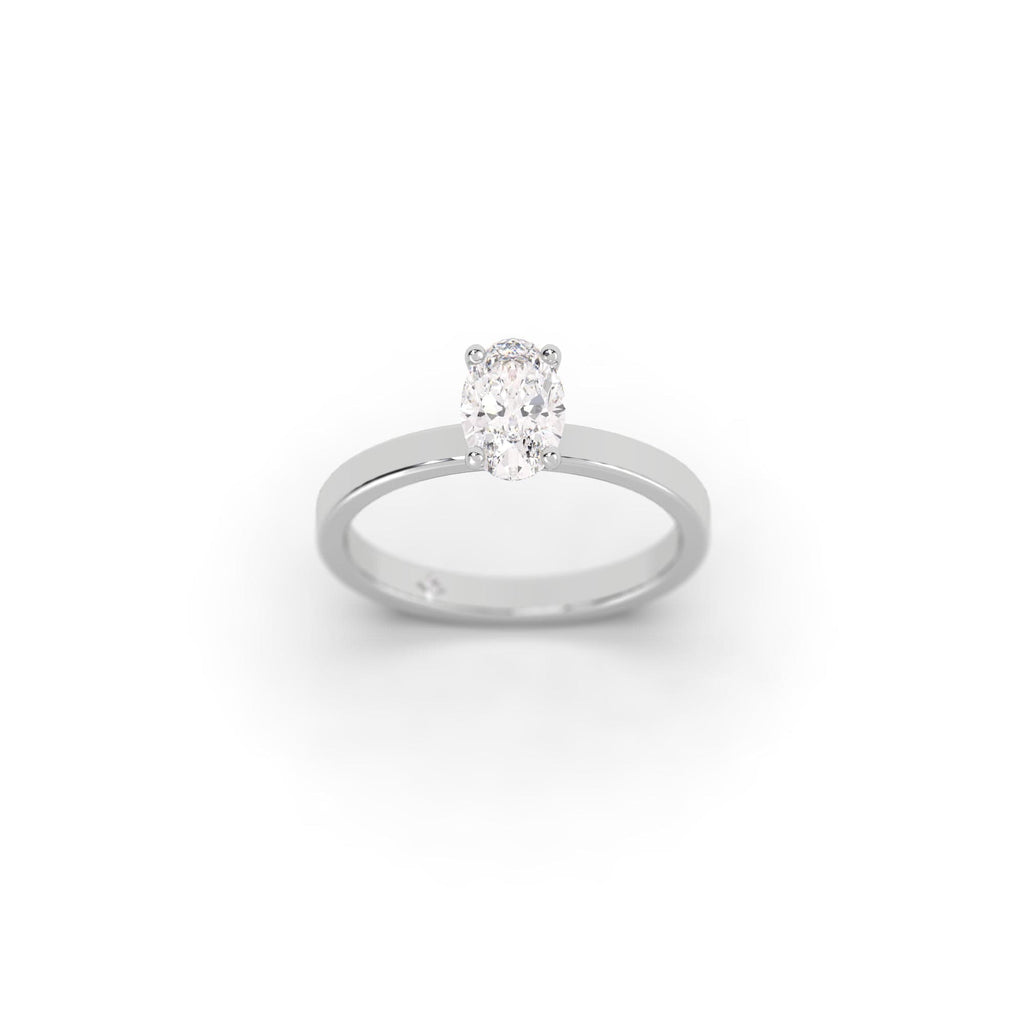 Engagement 2 carat CE Natural Oval Diamond Engagement Ring