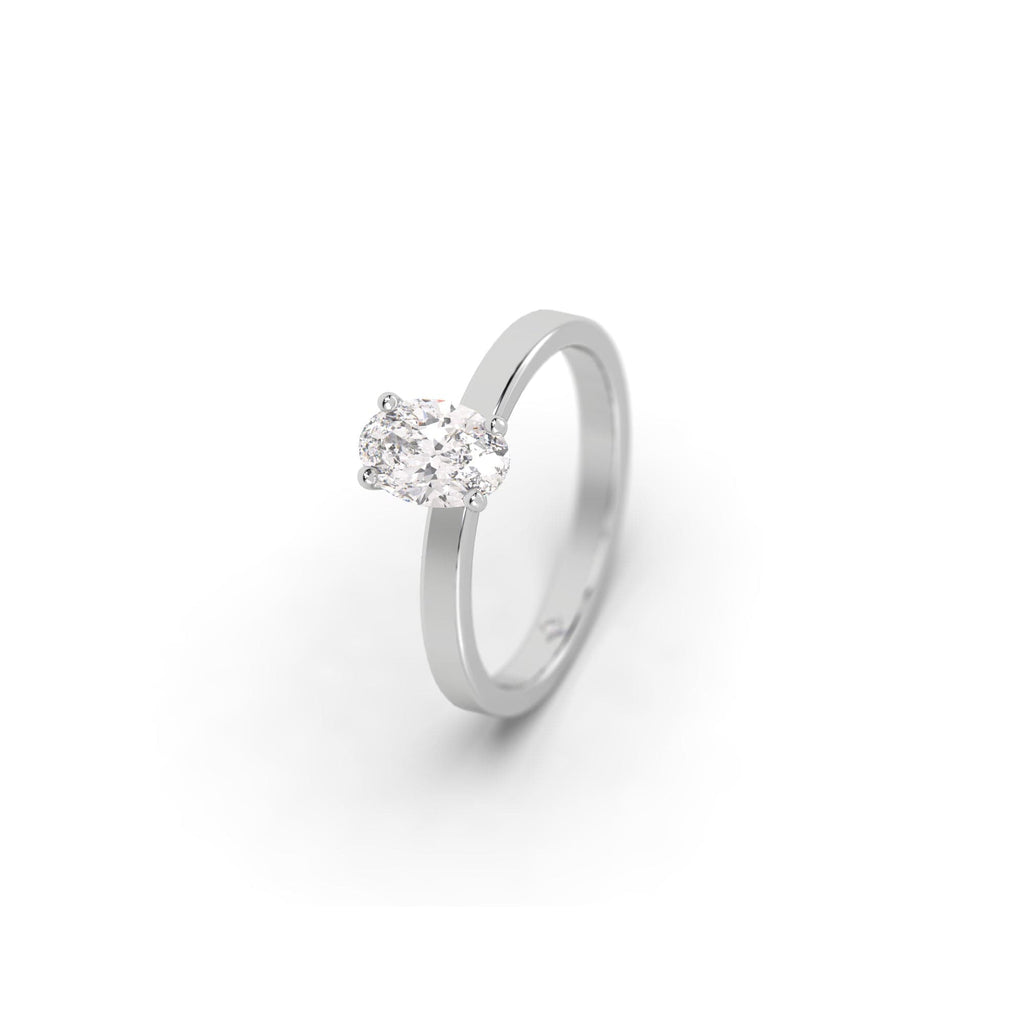 Engagement 2 carat CE Natural Oval Diamond Engagement Ring