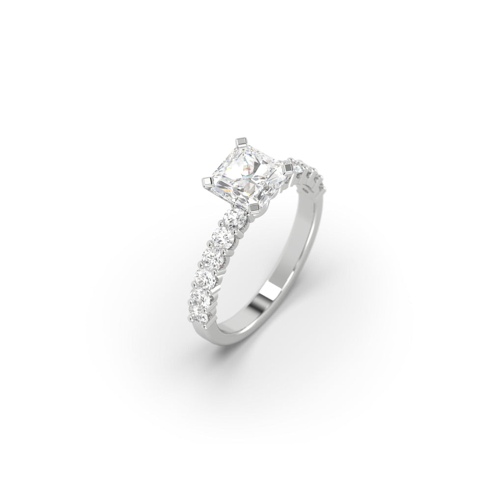 Engagement Classic 1.07 carat CE Natural Radiant Diamond Engagement Ring