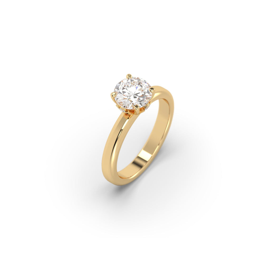 Engagement Designer 1.22 carat CE Natural Round Diamond Engagement Ring