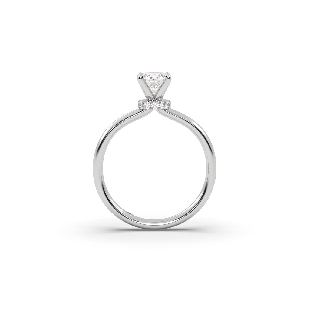Engagement Hidden Halo Natural Clarity Enhanced Diamond Engagement Ring