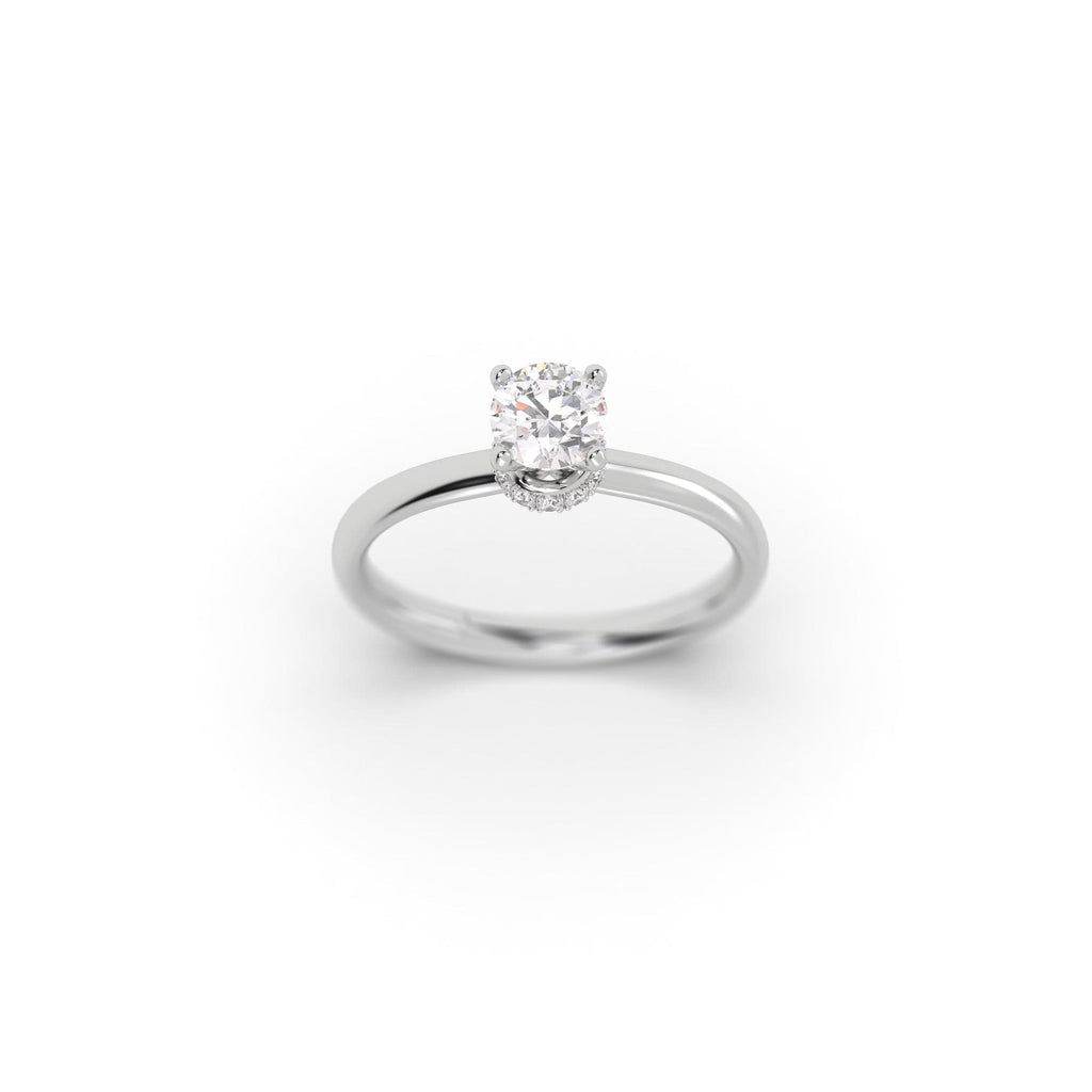 Engagement Hidden Halo Sustainable Diamond Engagement Ring
