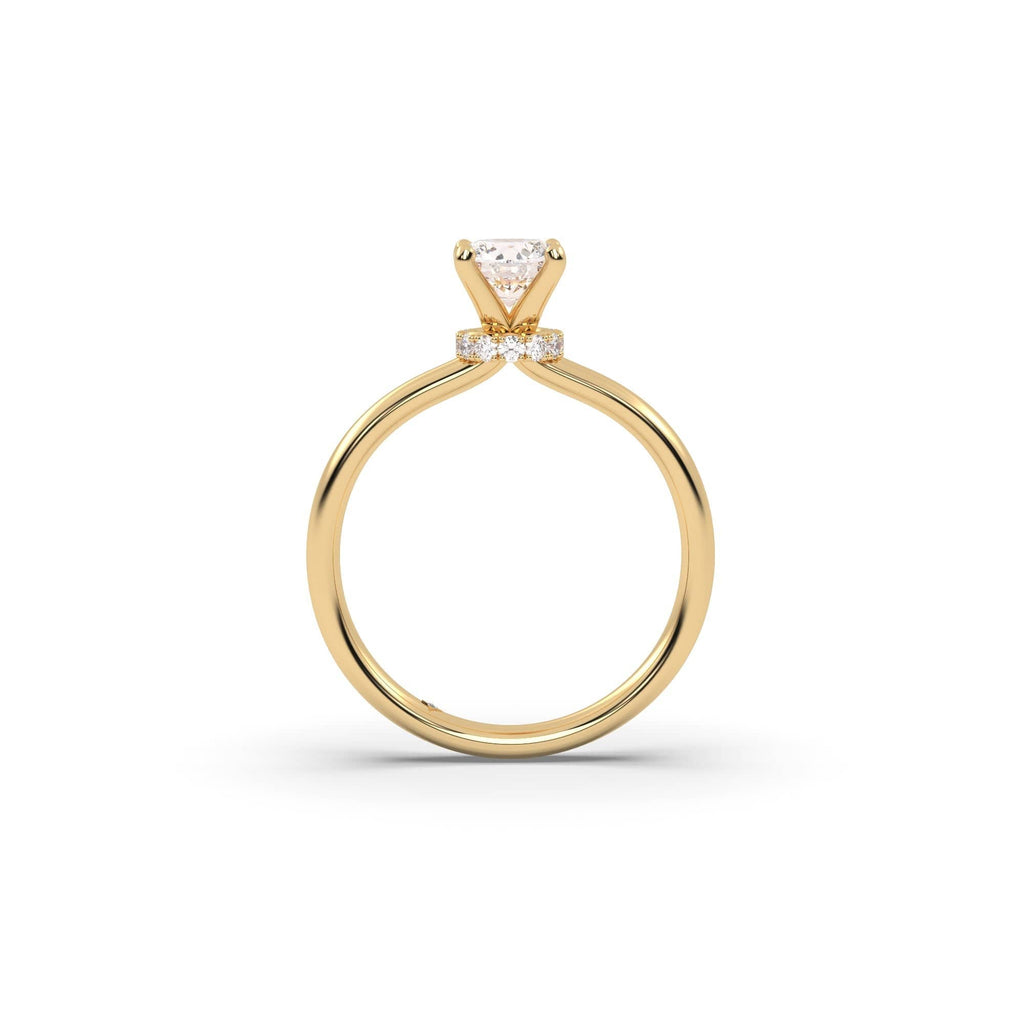 Engagement Hidden Halo Sustainable Diamond Engagement Ring