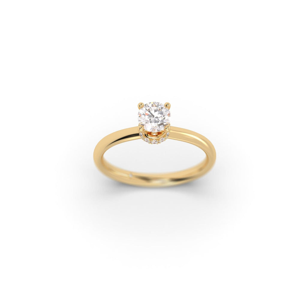 Engagement Hidden Halo Sustainable Diamond Engagement Ring