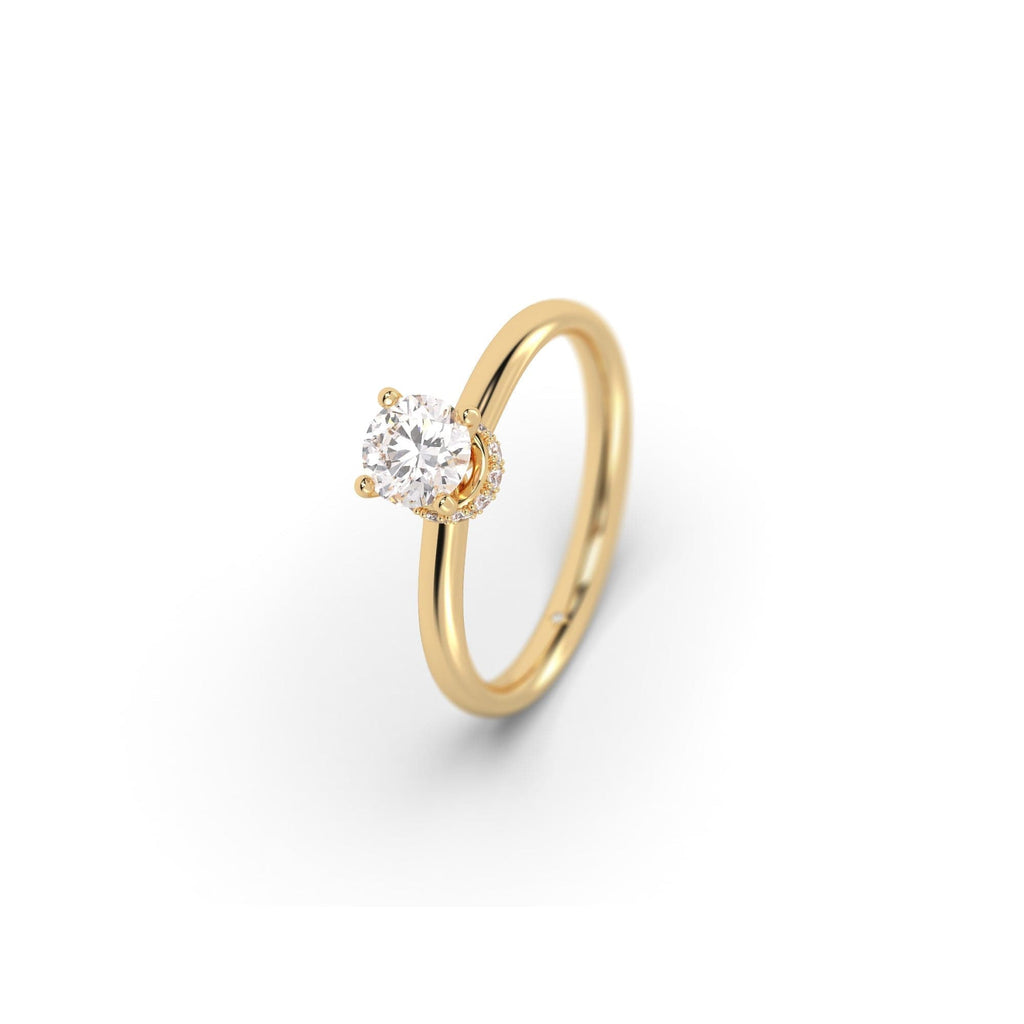 Engagement Hidden Halo Sustainable Diamond Engagement Ring