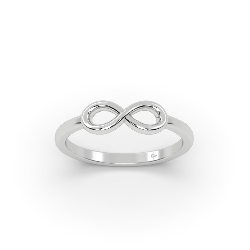 Infinity Promise Ring - Cute & Dainty in 14K Gold For Her