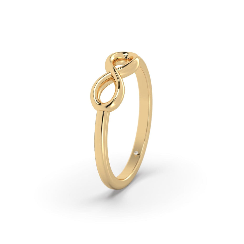 Infinity Promise Ring - Cute & Dainty in 14K Gold For Her