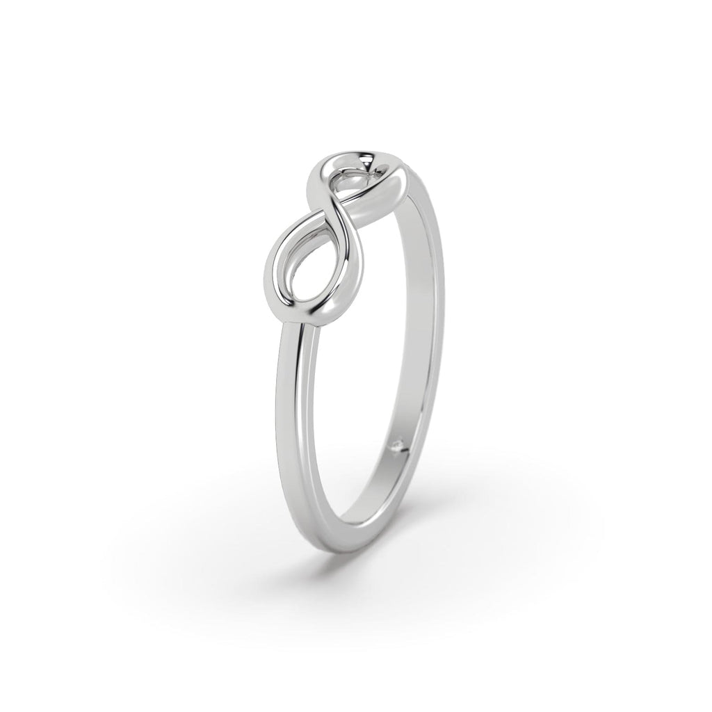 Infinity Promise Ring - Cute & Dainty in 14K Gold For Her