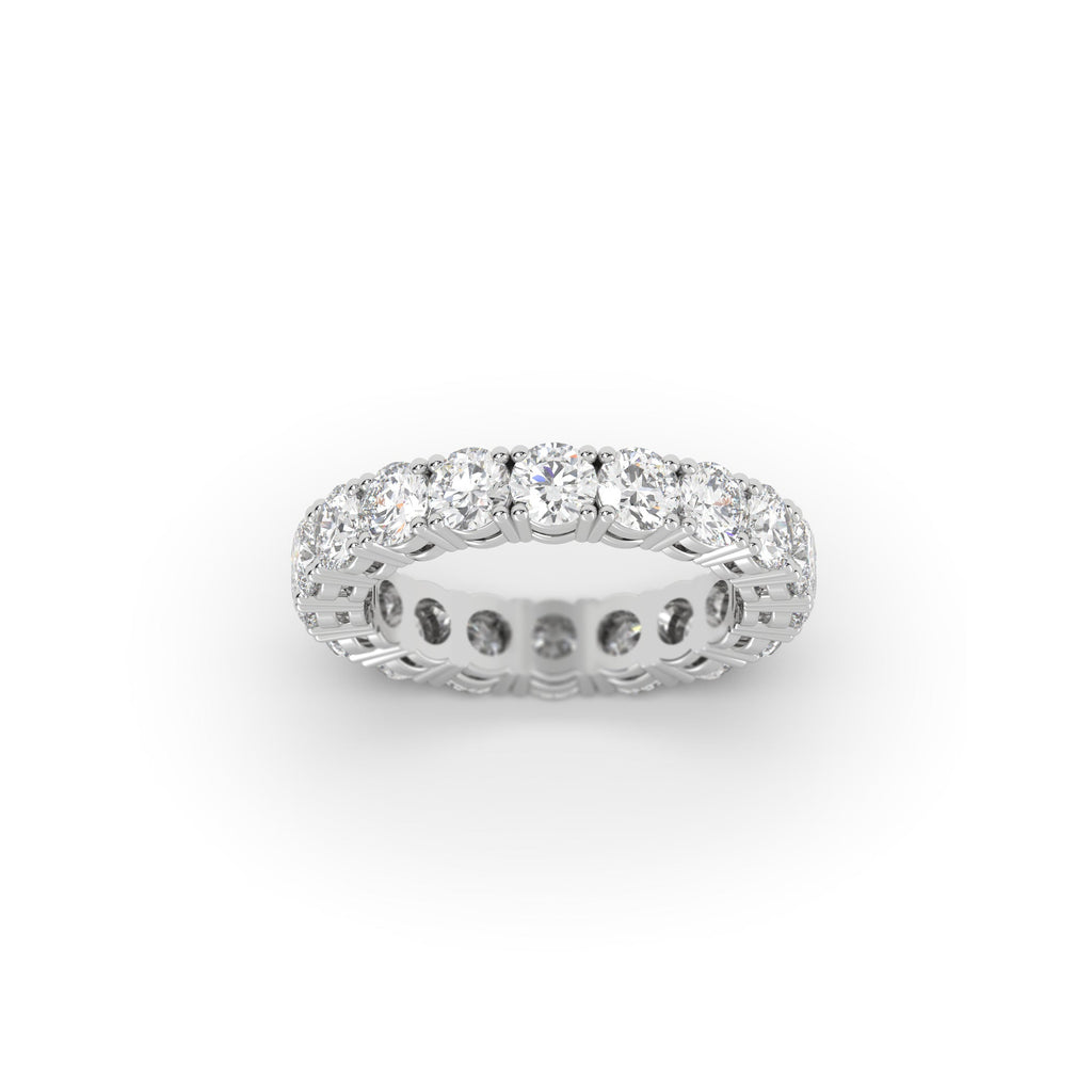 Round Lab Grown Diamond Full Eternity Band Ring