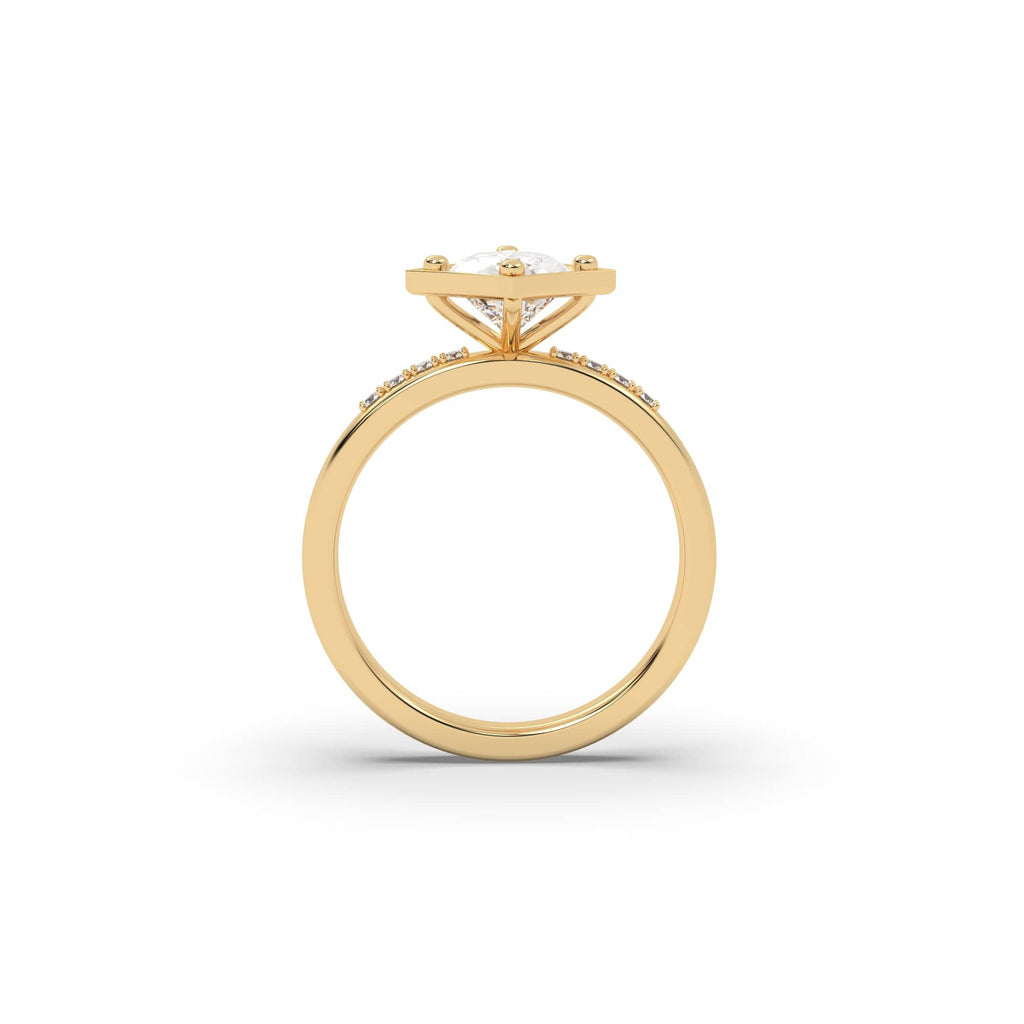 Engagement Unique Pear Shaped 1.68 carat E-VS Natural Diamond Engagement Ring