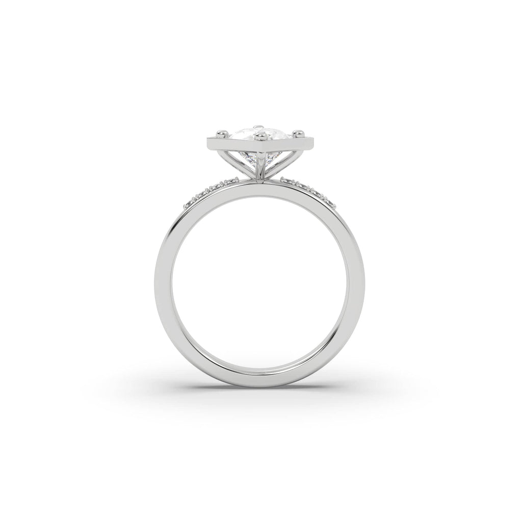 Engagement Unique Pear Shaped 1.68 carat E-VS Natural Diamond Engagement Ring