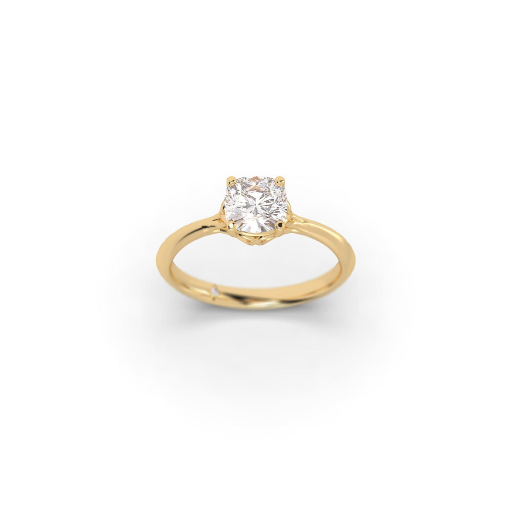 Engagement Vintage Style Cushion Cut Sustainable Diamond Engagement Ring