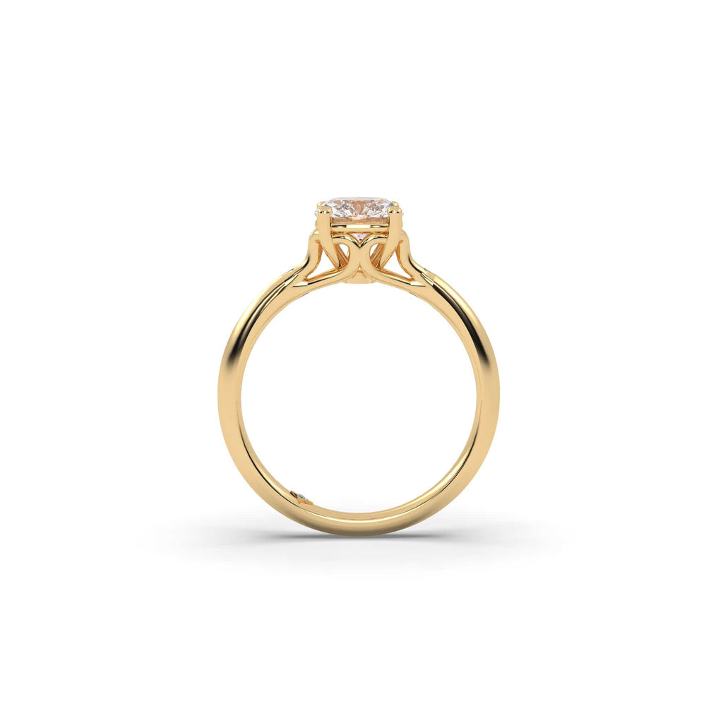 Engagement Vintage Style Cushion Cut Sustainable Diamond Engagement Ring