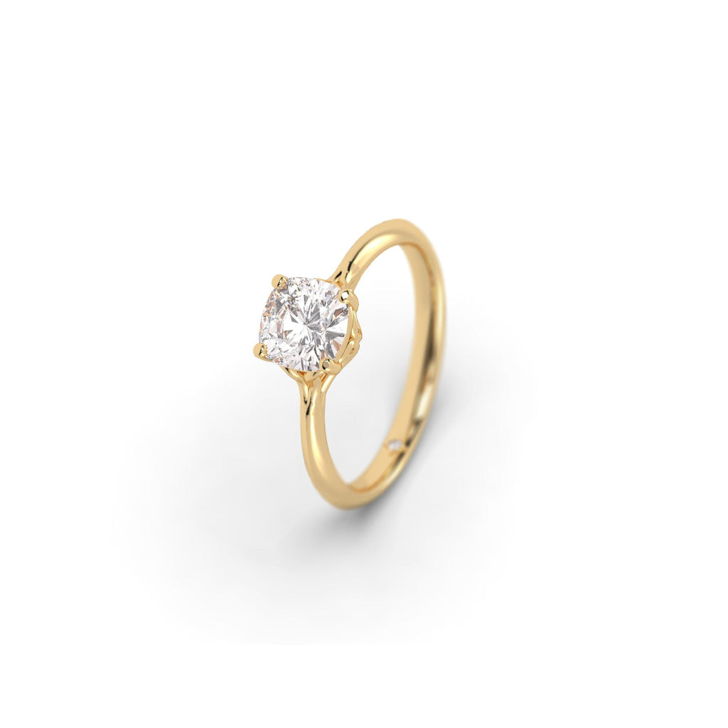 Engagement Vintage Style Cushion Cut Sustainable Diamond Engagement Ring