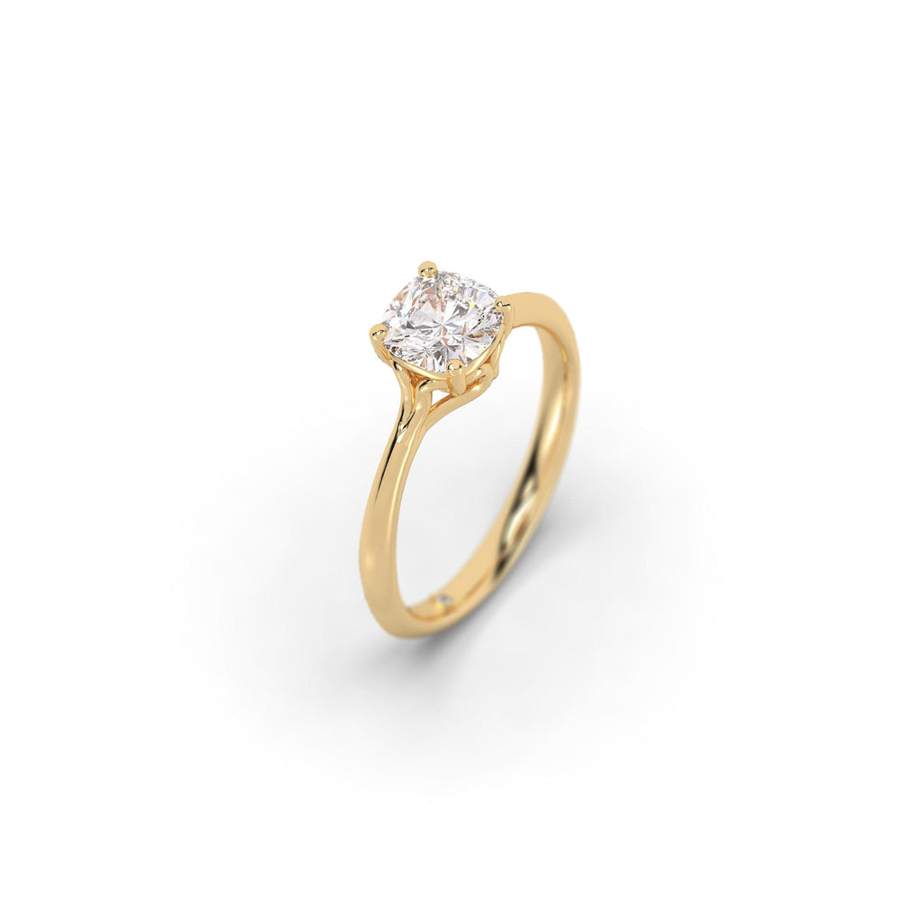 Engagement Vintage Style Cushion Cut Sustainable Diamond Engagement Ring