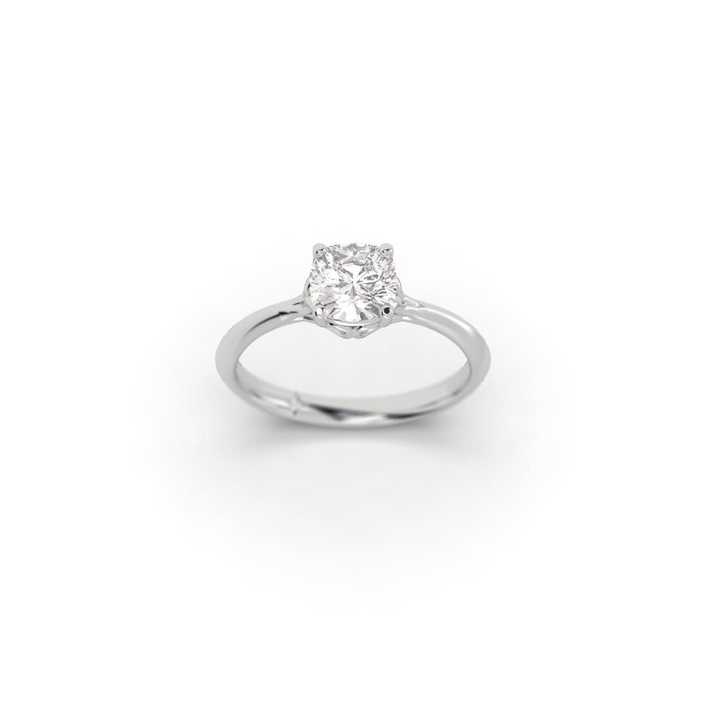 Engagement Vintage Style Cushion Cut Sustainable Diamond Engagement Ring